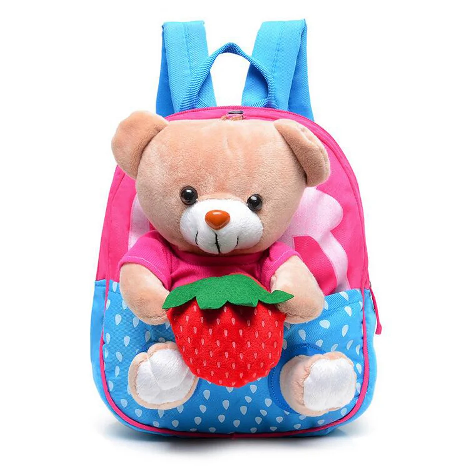 

2016 New Cartoon Kid School Backpack For Child School Bag For Kindergarten Girl Baby Student School Boy Cute bear Backpack