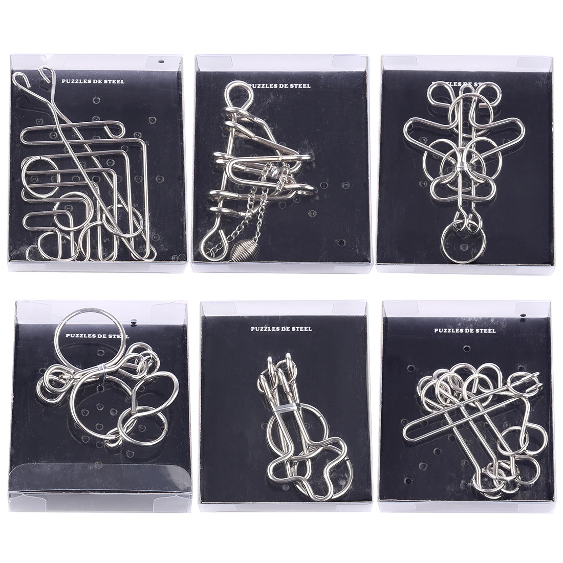 24pcs IQ Metal Puzzle Mind Brain Teaser Magic Wire Puzzles Game Toys for Children Adults Kids 3d Metal Puzzle Creative Gifts 24pcs IQ Metal Puzzle Mind Brain Teaser Magic Wire Puzzles Game Toys for Children Adults Kids 3d Metal Puzzle Creative Gifts