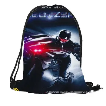 

New RoboCop Printing Backpack Travel Beach School Multi-function Drawstring Bag Custom You Image