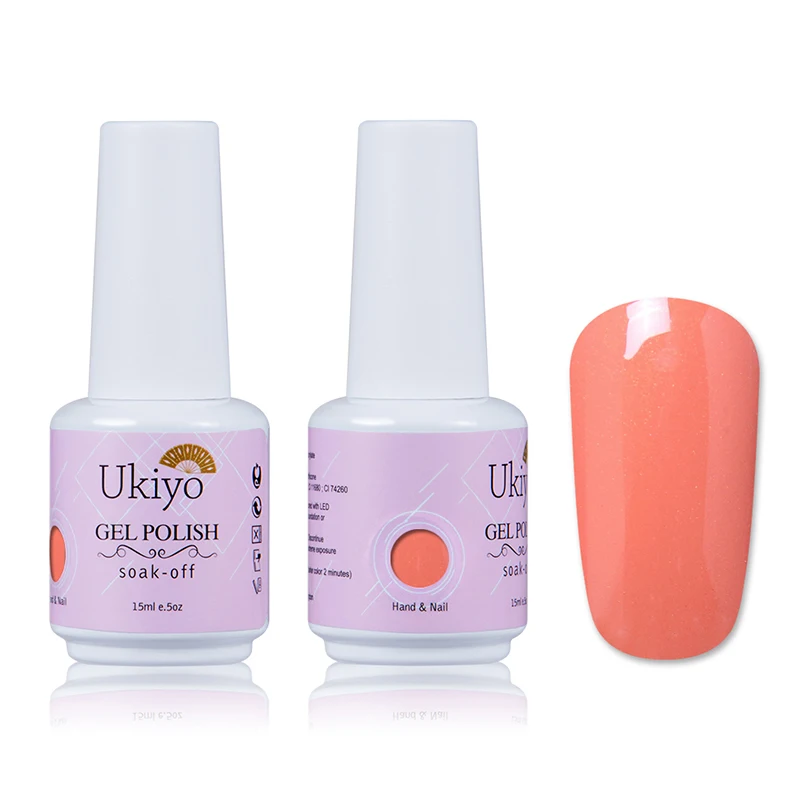 Ukiyo 15 мл Гель-лак для ногтей Дизайн ногтей Гель-лак для ногтей УФ светодиодный Полупостоянный Гель-лак