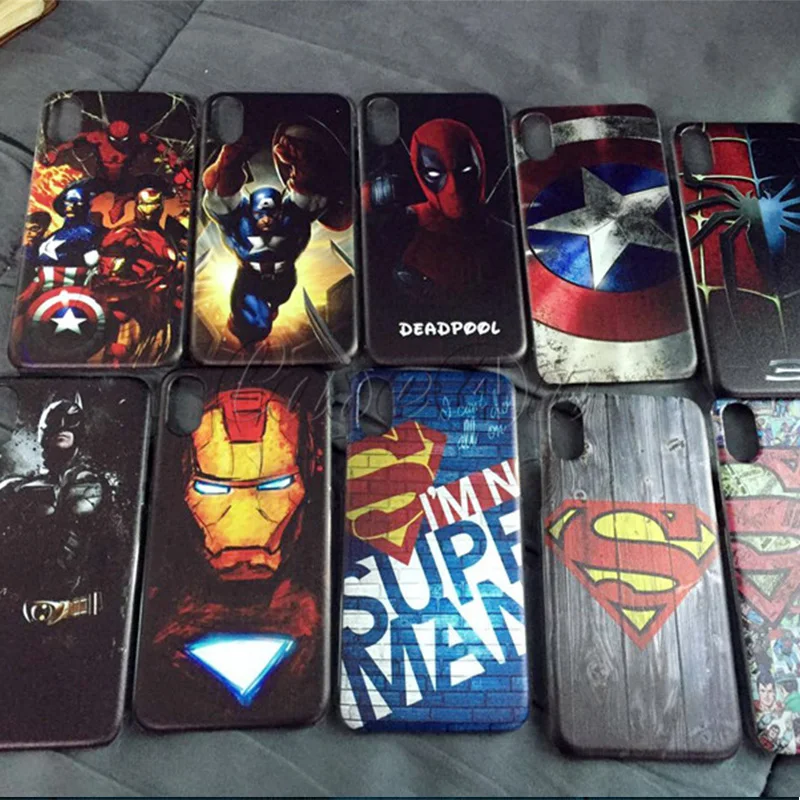 Чехол Marvel с суперменом для iPhone X 8 7 6 s Plus Бэтменом Железным человеком пауком iPhone7