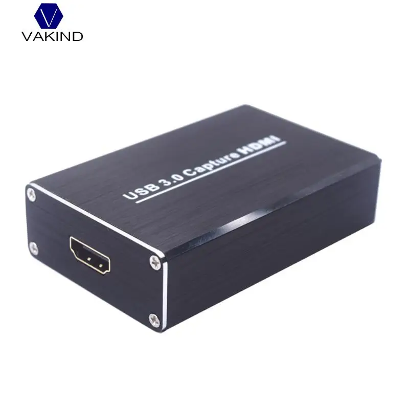 

VAKIND Universal UVC Compliant HDMI To USB3.0 Video Capture Converter Adapter Stream Video Capture Box Dongle Drive For PC PS3