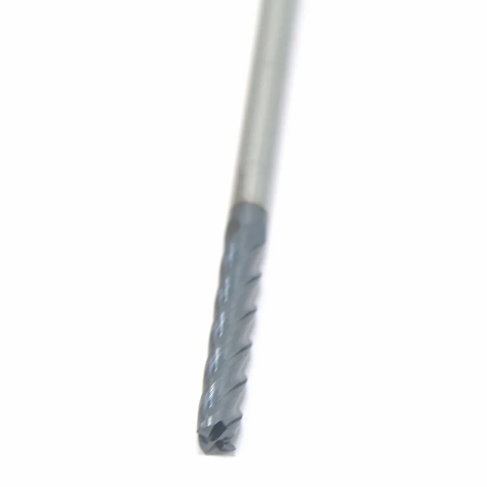 1 шт. 4 флейты удлиненный хвостовик 100 мм Карбид вольфрама Концевая фреза 4 мм фрезерный станок с ЧПУ