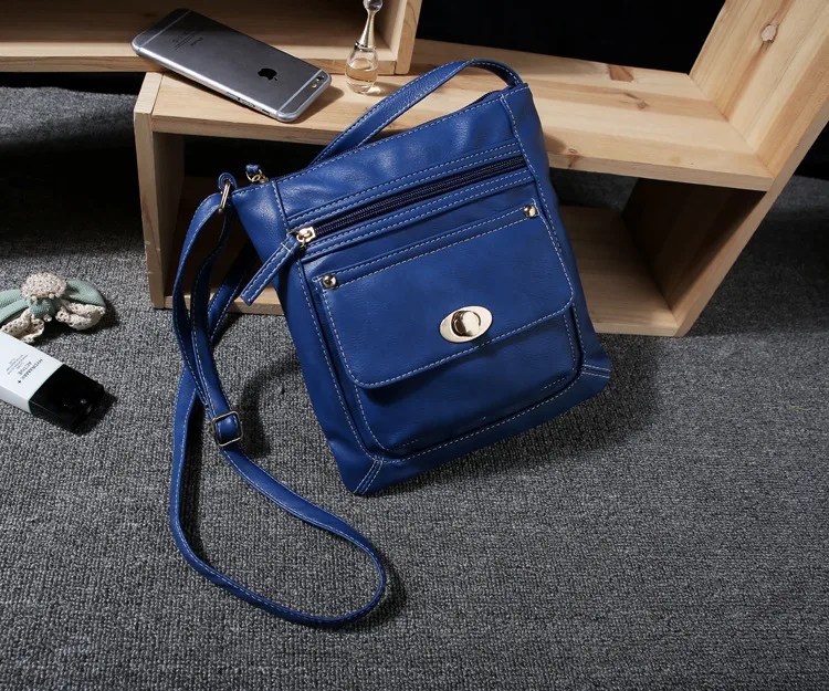 MJ Leather Messenger Bag Casual Women's Over-the-Shoulder Bags Brand Design Small PU Female Bags Crossbody Bucket Bag for Girls (22)
