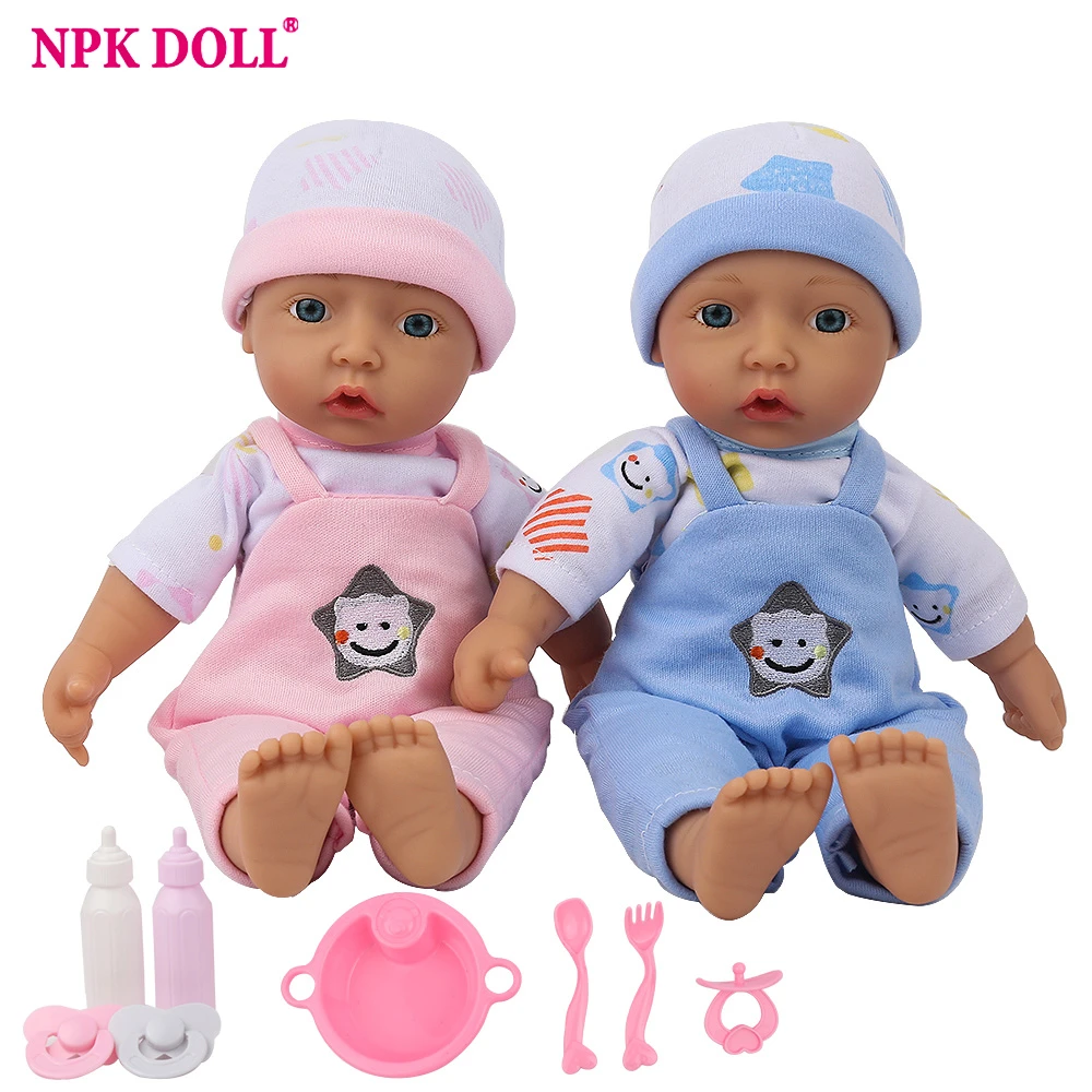 NPK Boneka Boneka Mewah Mainan Reborn Bayi Gambar Kartun Anak Anak Teman Bermain Anak Perempuan Anak Laki Laki Kawaii Mini 10 Inch Kecil Babe Pendidikan Hadiah Age1 Boneka AliExpress