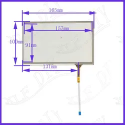 ZhiYuSun сенсорный экран HST-TPA7.0GR Совместимость 164 мм * 99 7 дюймов стекло для промышленного применения 165*100 gps