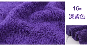 

16# deep purple 1 meter Berber Fleece Fabric camoFleece Shu Velveteen for DIY toys sleepcoat pajamas nighty bedgown material