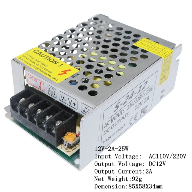 AC 110 V-220 V к DC 5 V 12 V 24 V Светодиодный источник питания 1A 2A 3A 5A 10A 15A 20A 30A 50A переключатель адаптер питания