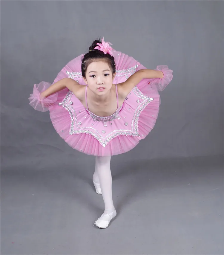 Балерина с перьями для девочек, детский костюм с блестками, белое платье-пачка с лебедем и озером, танцевальная одежда, балетная одежда для детей, платье для балета