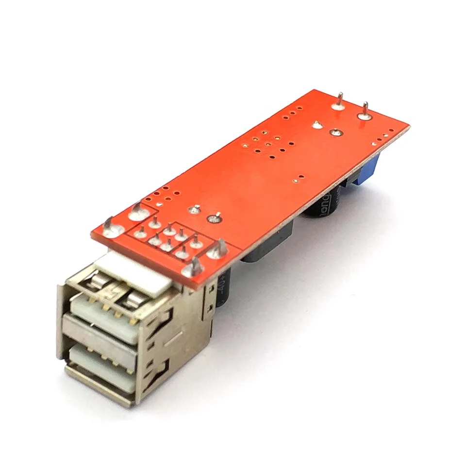 Двойной USB выход DC 9V/12V/24V/36V до 5V 3A понижающий модуль питания преобразователь 6V 40V