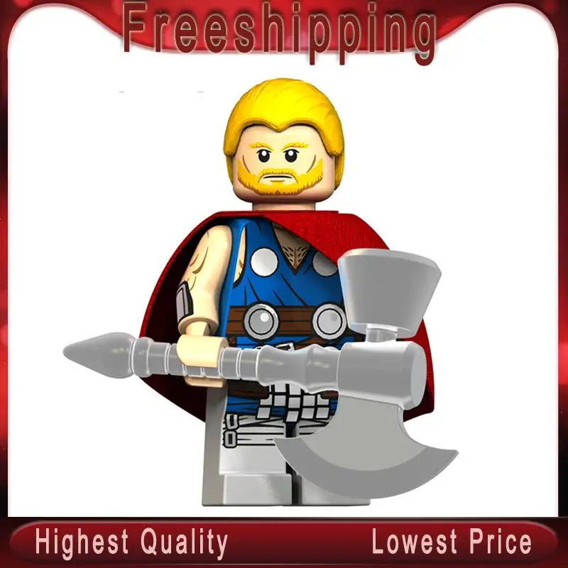 

Single Sale Super Heroes Figures Legoingly Unworthy Thor Deadpool Venom Mister Freeze Pool Spiderman Building Blocks Toys xp029