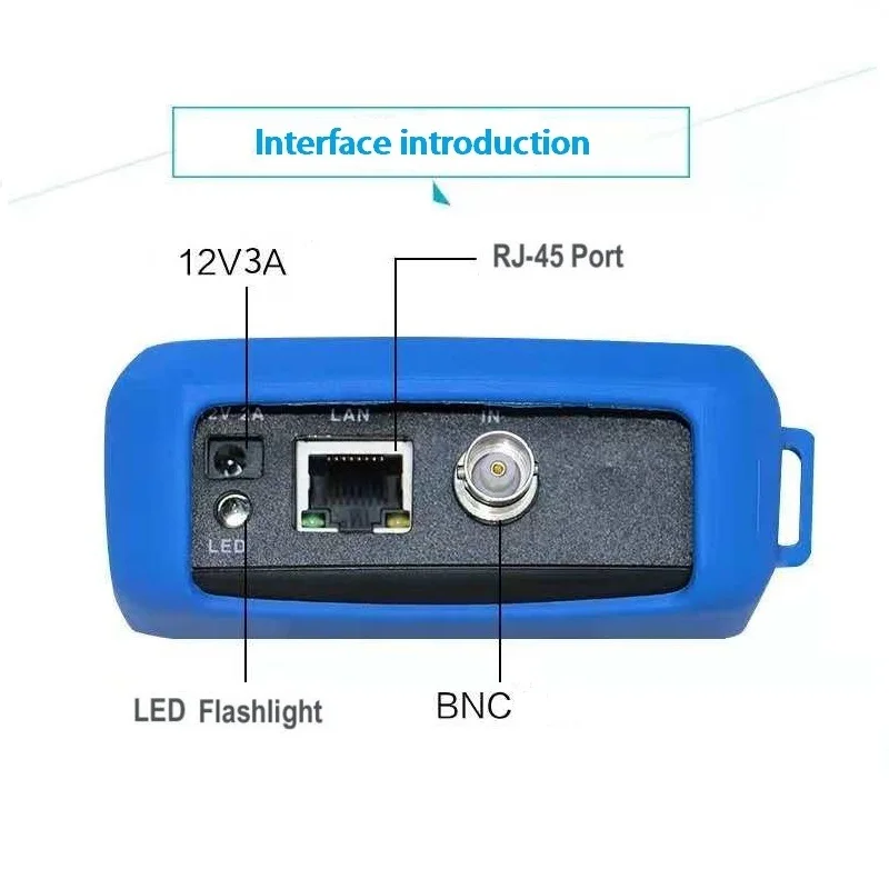 POE IPC Tester wifi 4.3'' Touchscreen for IPC/Analog Camera,IPC8MP, CVBS?AHD,CVI,TVI,PTZ?RJ45 Network Cable Tester