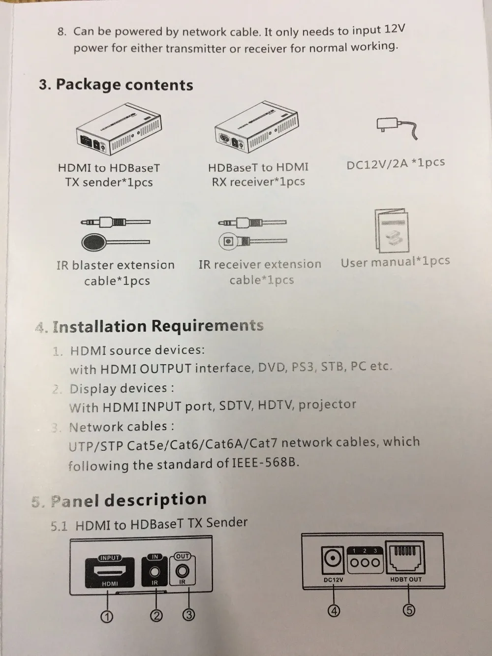 Видео высокой четкости HDMI удлинитель HDBaseT Over Single Cat5e/6/7-70 м оборудование CCTV аксессуары