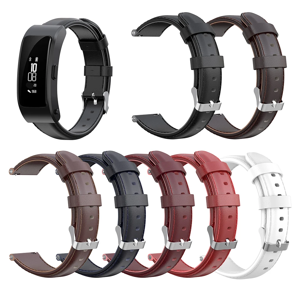Watchband For Huawei B3 WAX PAPER Watch 16mm Width Oil Wax Leather Watch Strap Wristband Bracelet Adjustable Watchband For Huawei B3 WAX PAPER Watch 16mm Width Oil Wax Leather Watch Strap Wristband Bracelet Adjustable