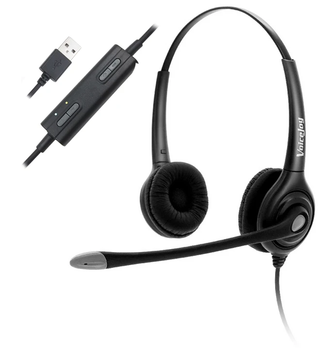 USB Plug Corded Headphone for laptop,PC,computer, Call