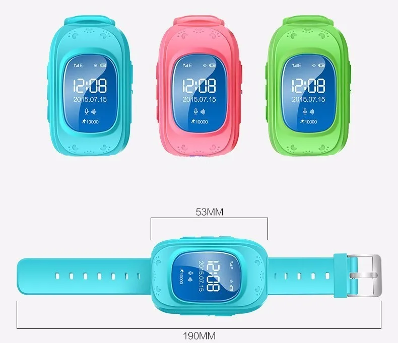 Анти-потеря Q50 OLED ребенок GPS трекер SOS умный мониторинг позиционирования телефон дети GPS детские часы совместимы с IOS и Android