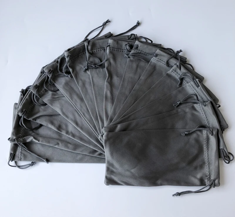 100PCS Gray Bag for Sunglasses detail (2)