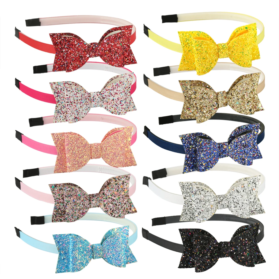 Банты с пайетками 3 5 дюйма 10 шт./лот повязками для волос|bow bow|sequin bows3&quot sequin bows |