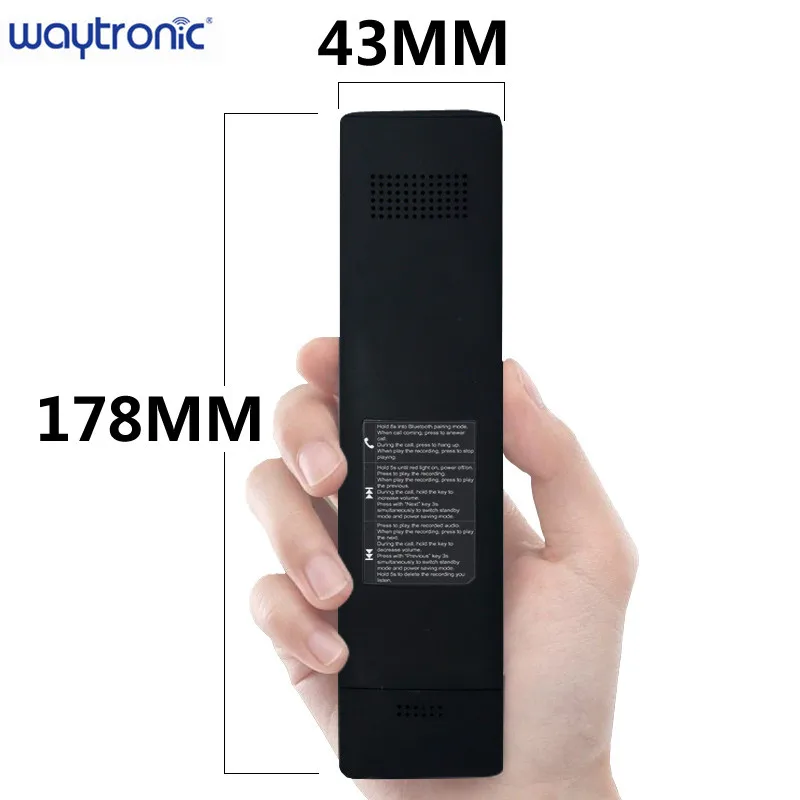 Портативный беспроводной Bluetooth диктофон для звонков приемник iPhone Android Запись
