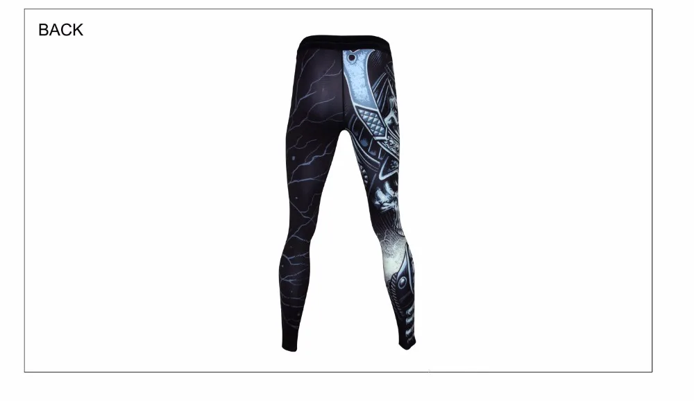 Боевые: Воин сублимационные Боевые искусства брюки фитнес ММА боксерские брюки для бега колготки мужские спортивные Леггинсы