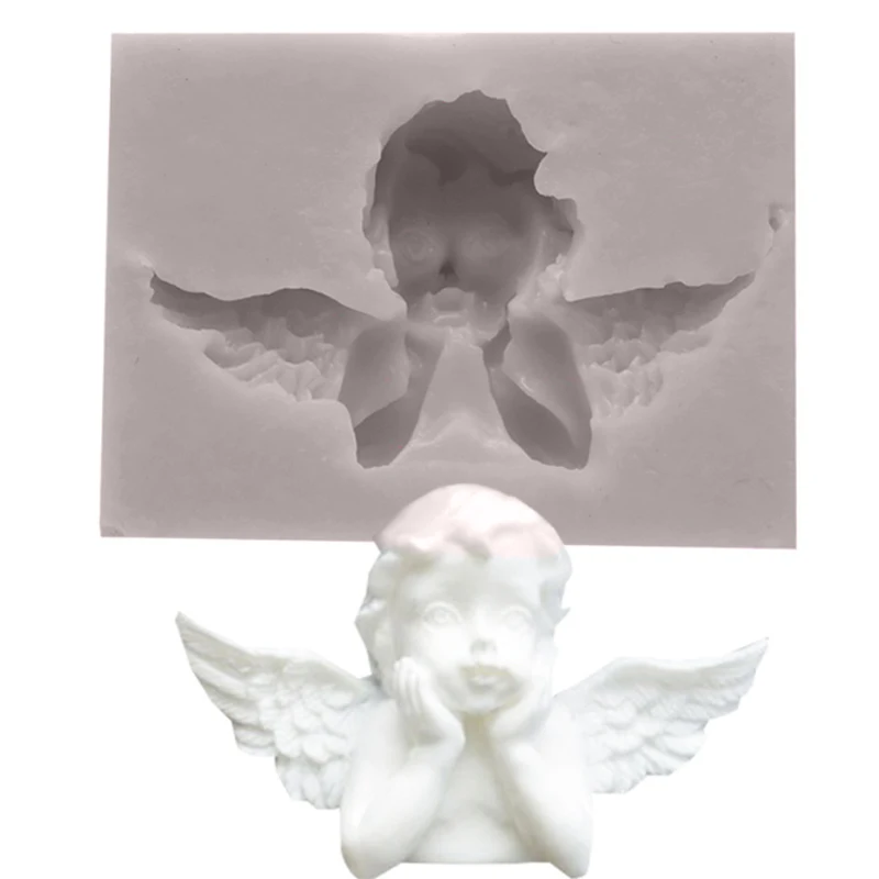 

Angel Cupid Shape Mould Silicone Mold Fondant Cake Decorating Tool Gumpaste Sugarcraft Chocolate Forms Bakeware