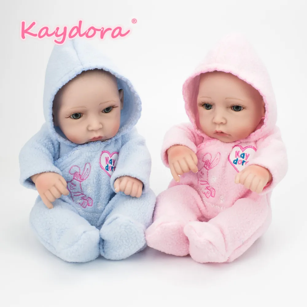 Восхитительные миниатюрные куклы Kaydora 10 дюймов 25 см в стиле младенец-Реборн