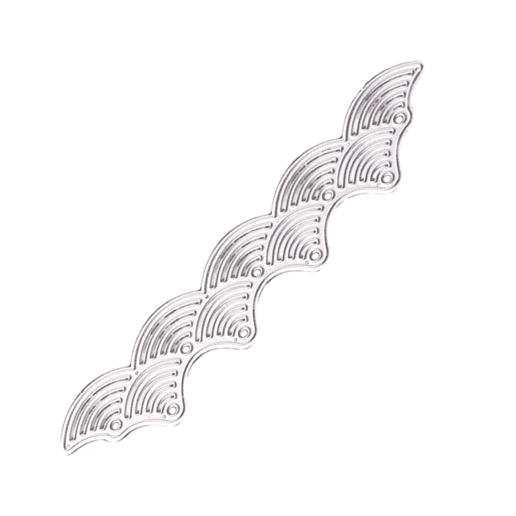 Metal Cutting Dies Wave Lace Edge Background for DIY Scrapbooking Paper Card Craft Embossing Photo Album Decoration Die Cuts