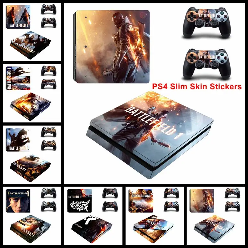 Топ игры серии Battlefield 1 стиль кожи Наклейка Обложка для Playstation 4 Slim PS4 консоль