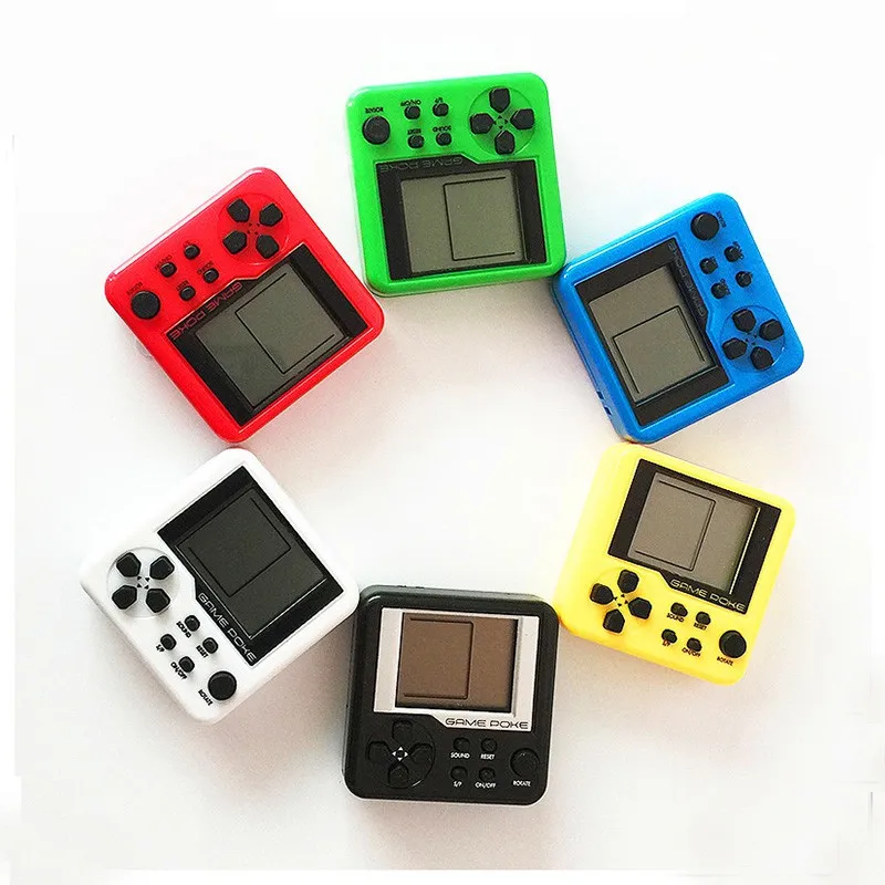 Game Consoles Retro Mini Puzzle Children Russian Box Game Console Portable LCD Players Educational Electronic Toys Random Color
