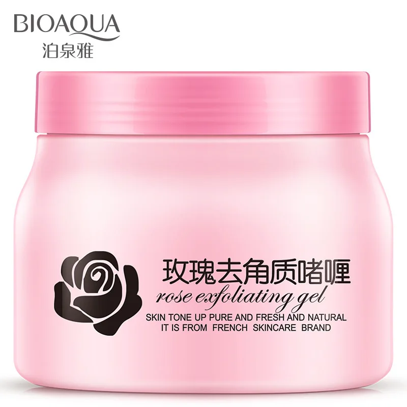 Bioaqua Rose beauty salon essence Отшелушивающий гель скраб мертвый увлажнитель кожи и питательная влага пополнение