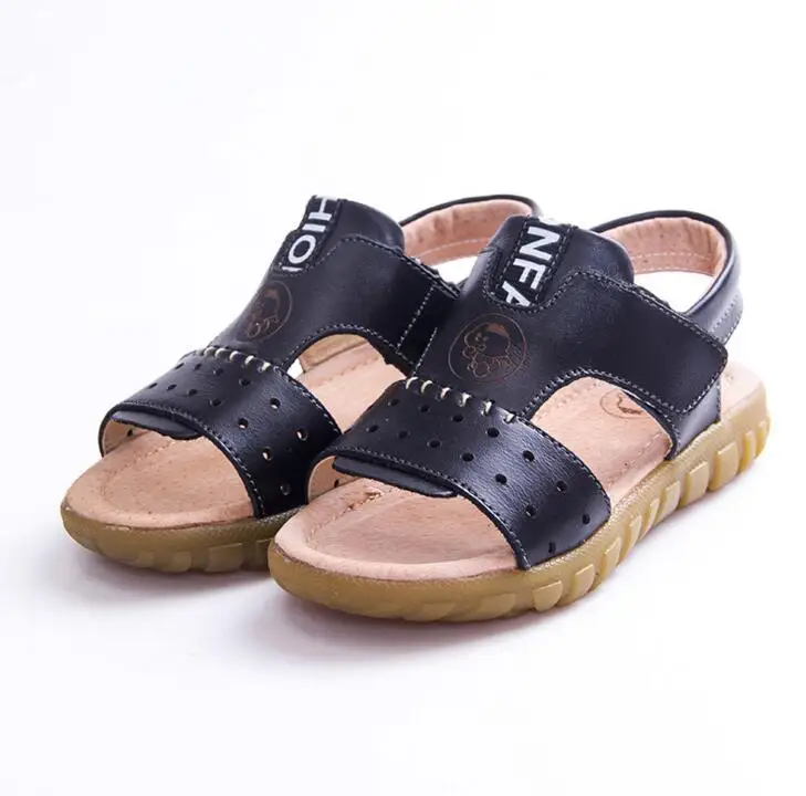 Новые летние детские сандалии детская одежда из натуральной кожи обувь для мальчиков сандалии Большие/маленькие дети пляжные сандалии повседневные кроссовки