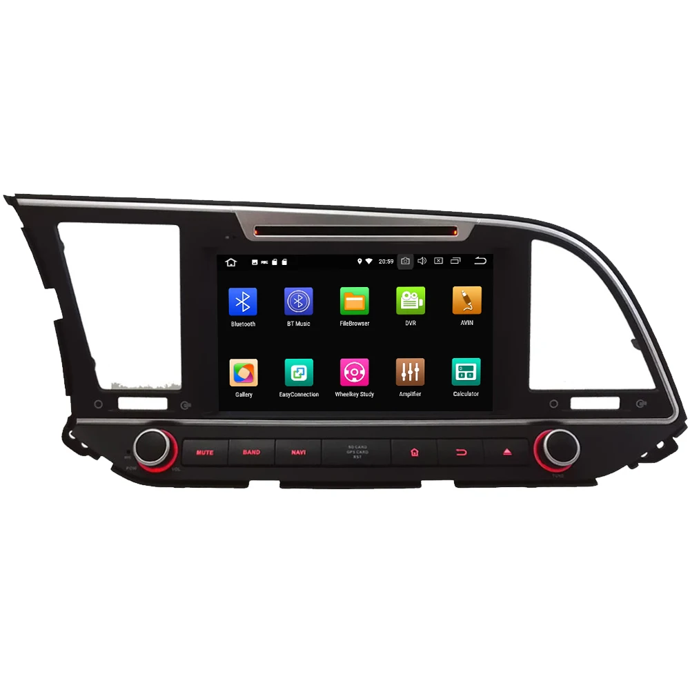 Flash Deal 8" Octa Core 4G WIFI Android 8.1 4GB RAM 64GB ROM RDS Car DVD Player Radio GPS Glonass Navigation For Hyundai Elantra 2016 2017 1