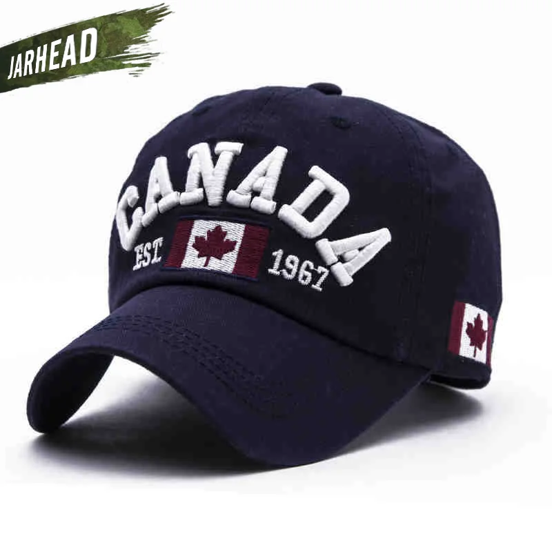 Канада 1967 вышивка спортивные шапки открытый унисекс бейсболки Регулируемые мужские Пешие прогулки шляпы от солнца - Цвет: Синий