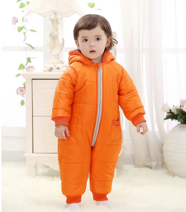 COOTELILI/зимняя одежда для новорожденных мальчиков комбинезон для маленьких девочек, теплый флисовый Зимний комбинезон, хлопковый комбинезон для младенцев, пальто с капюшоном, 6-24 месяца