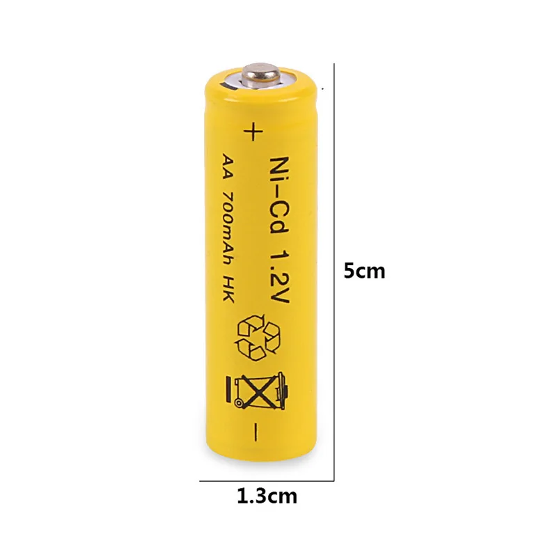 

1/2/4/6/8 pcs AA 700mAh Ni-MH Rechargeable Batteries yellow cell outdoor Gutter Garden Outdoor Lawn Fence Wall led Solar lamp