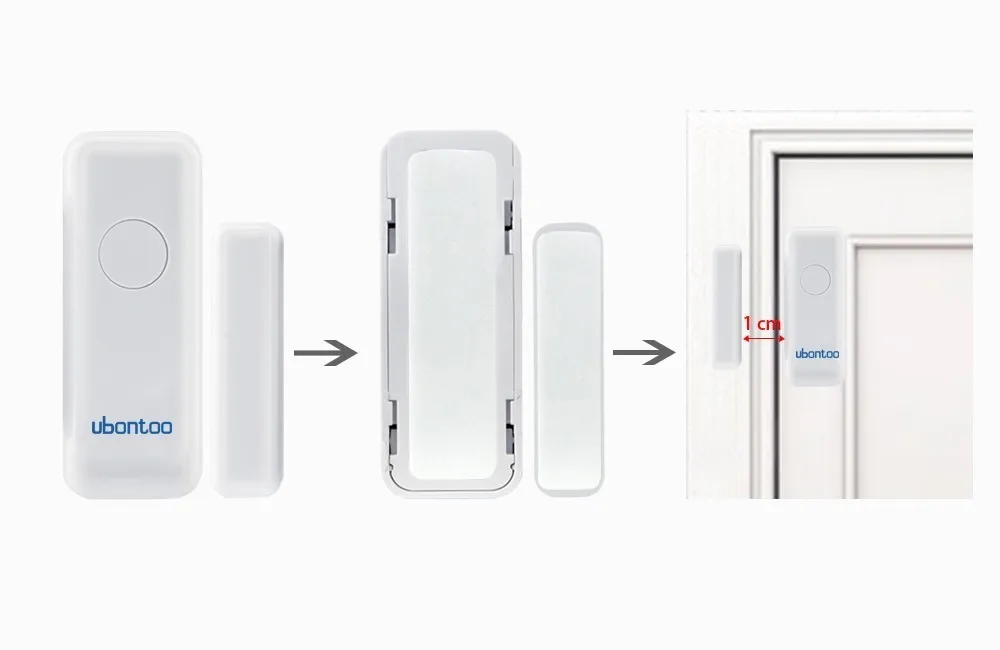 Ubontoo оконный магнитный датчик двери детектор портативный датчик сигнализации s умный дом детекторы беспроводной для ubontoo сигнализация
