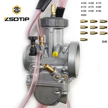 

ZSDTRP 4T 33 34 35 36 38 40 42mm PWK Keihin Carburetor Used at Off-road Motor Motocross Scooter with Main Jet Gift