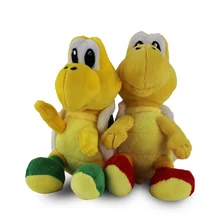 16cm 2 kolor pluszowe zabawki Koopa Troopas czerwony żółw zielony żółw nadziewane miękki pluszowy lalka słodkie zabawki zwierzątka prezenty dla dzieci