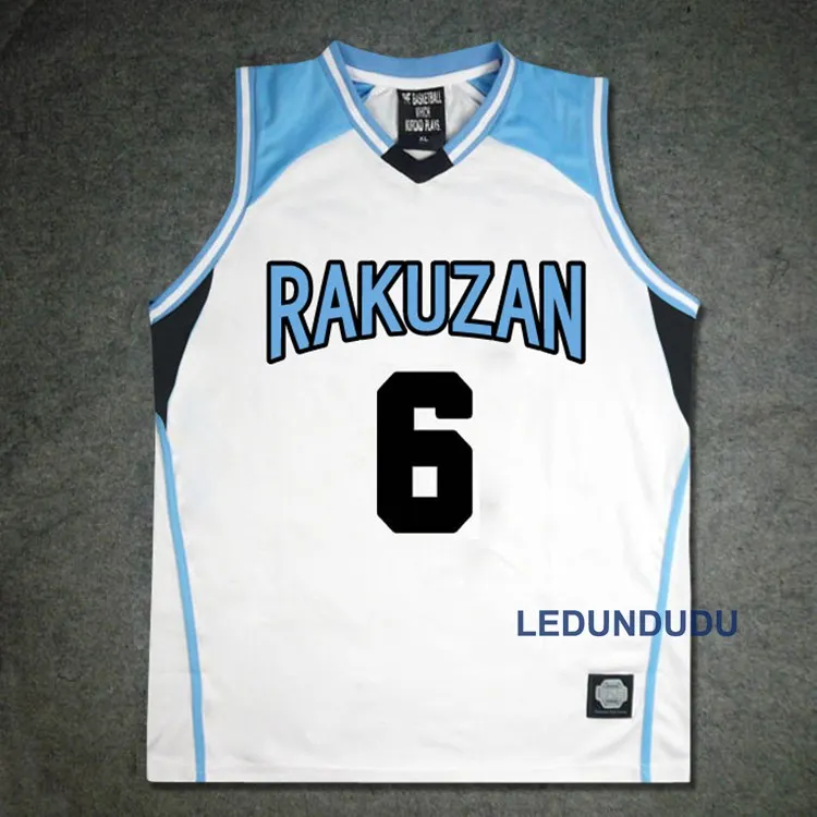 Аниме Куроко но басуке корзина Косплей Rakuzan школьная форма Akashi Seijuro для мужчин Джерси Спортивная футболка шорты костюм набор - Цвет: 6