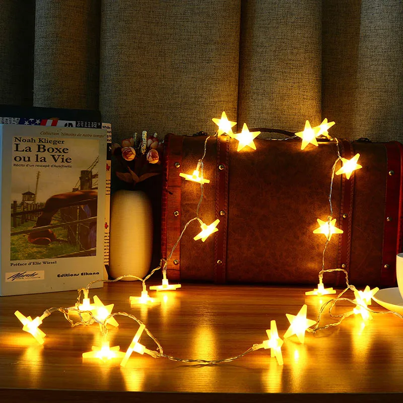 

1 Pc Smuxi Night Light 3 Meter 30 LED Frosting Star String Lights LED Fairy Lights Battery Powered Holiday Lamp for Indoor Decor