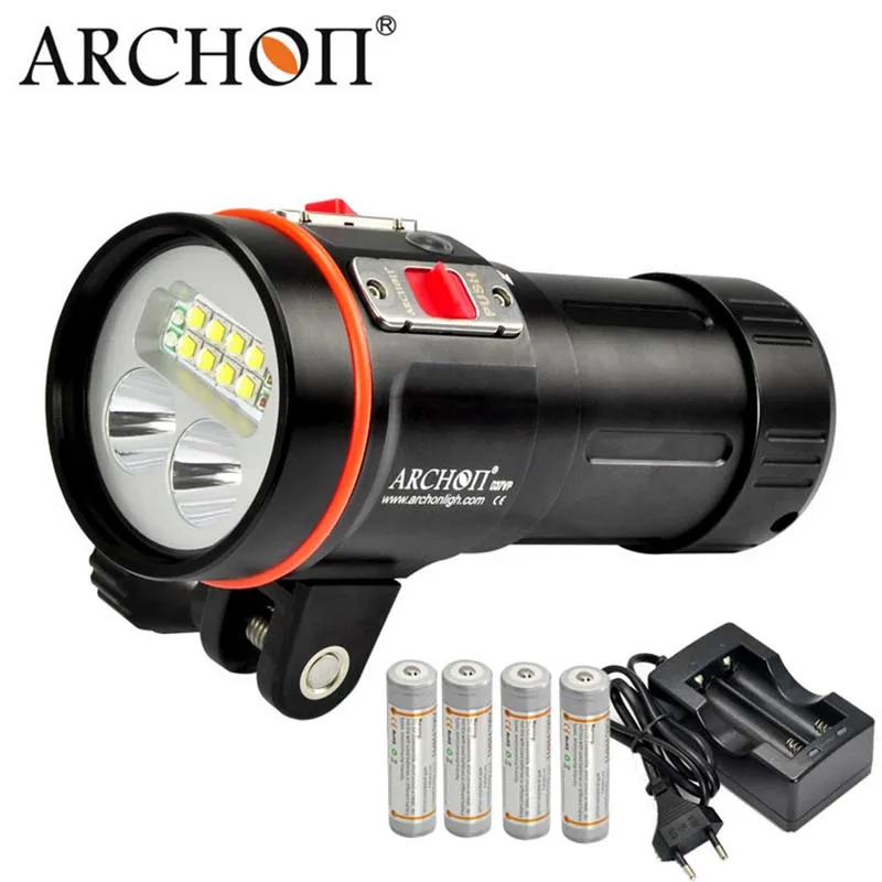 Светодиодный фонарик ARCHON W43VP D37VP для дайвинга и видеосъемки красный уф фонарь