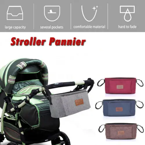 

Baby Stroller Bag Stroller Organizer Baby Carriage Pram Buggy Cart Bottle Bag