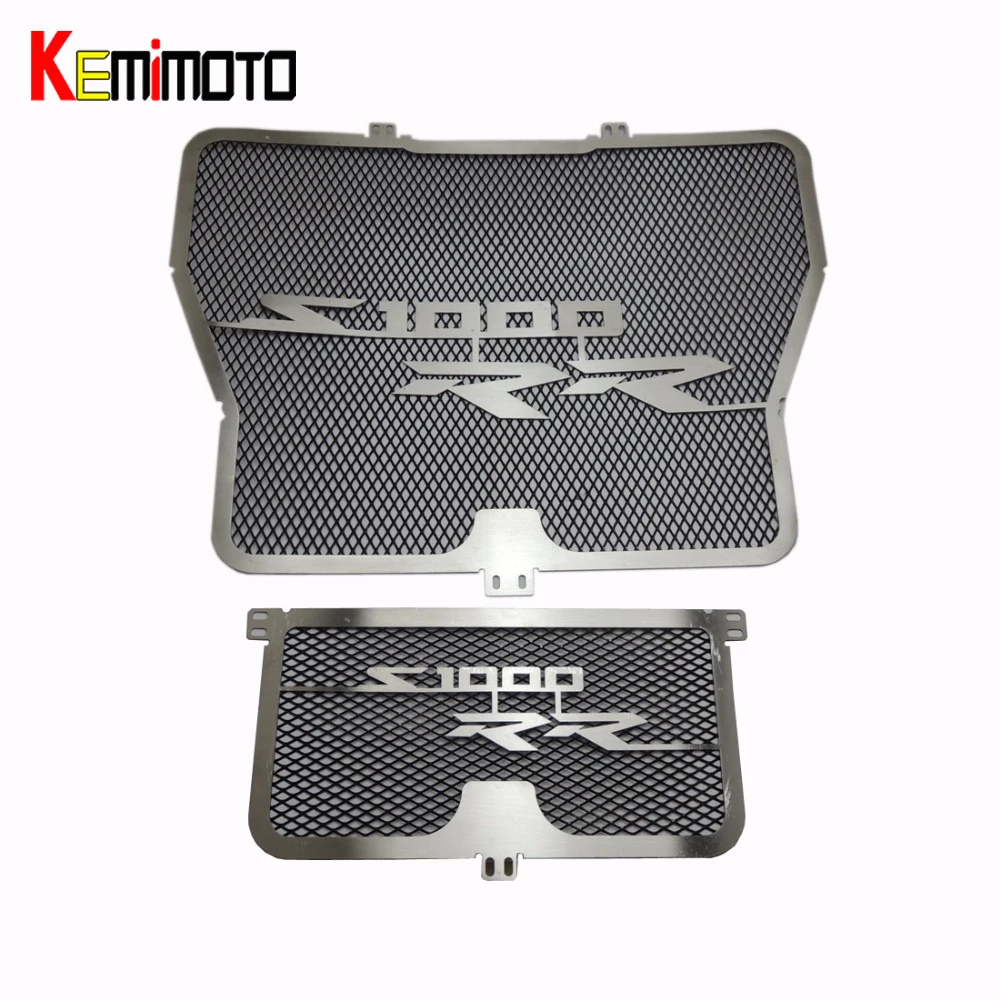 

KEMiMOTO Radiator Grill with Oil Cooler Guard Cover Protector for BMW S1000RR HP4 2009 2010 2011 2012 2013 2014