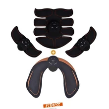 8 шт. ABS EMS электрический стимулятор мышц беспроводной ягодицы брюшной ABS стимулятор тренажер для бедер фитнес тела Массажер для похудения