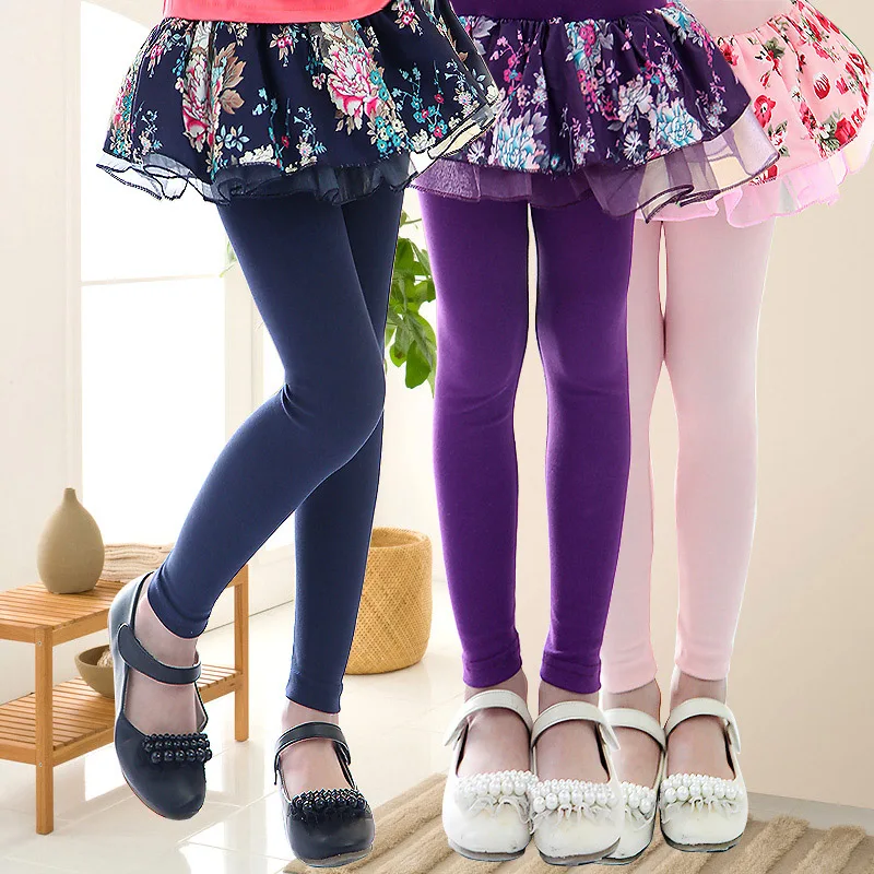 Детские леггинсы, юбка штаны 2 в 1 многослойная юбка-пачка с цветочным кружевом г. Осенне-весенние Капри искусственная юбка-брюки, леггинсы для девочек, брюки, От 4 до 13 лет