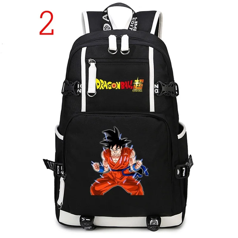 Горячая школьная сумка в стиле аниме Dragon Ball Z рюкзак Супер Saiyan Goku ранец черный рюкзаки Открытый путешествия ноутбук рюкзак для подростков