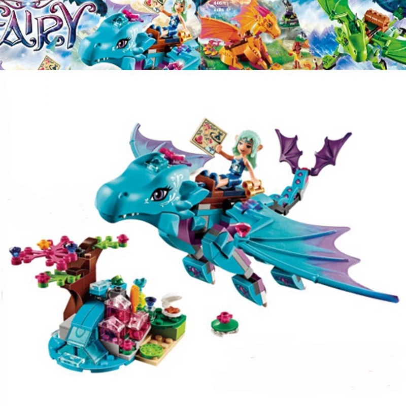 10500 Fairy Elves The Water Dragon Building Bricks Blocks Sets font b Toy b font Compatible