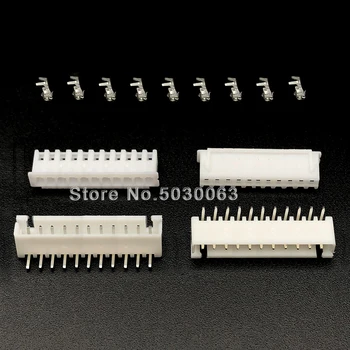 

10Sets XH2.54 XH-11AW 11Pin 11p Wire Connector 2.54mm 90 degrees Curved Bending needle Terminal Kit/Housing/ Pin Header JST TJC