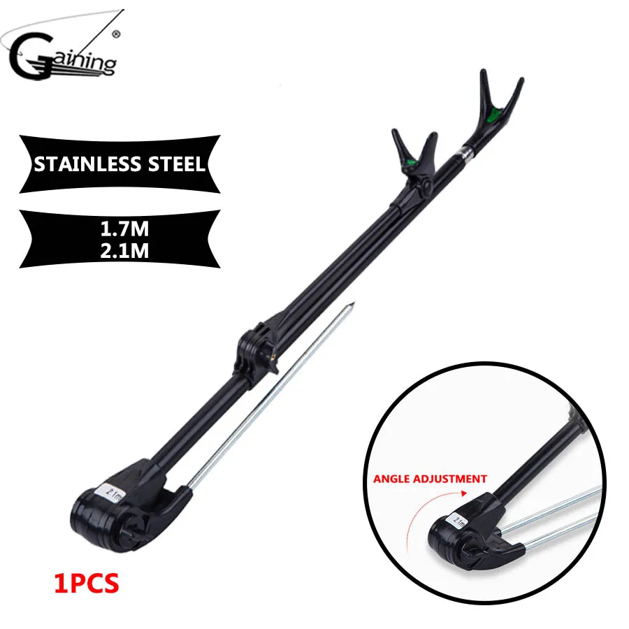 1pcs Fishing Rod Bracket Portable Retractable Folding 1.7M 2.1M