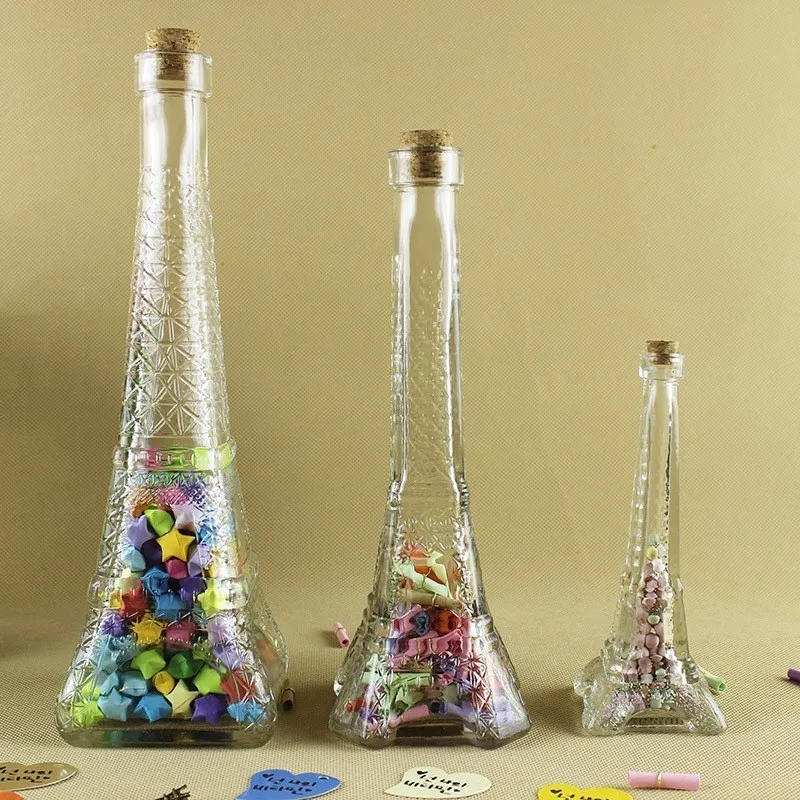 

1 Pcs Novelty Tower Glass Sealed Cans / Food Storage Jar Spice Teas Beans Candy Preservation Bottle Storage Tool Kitchen Tools